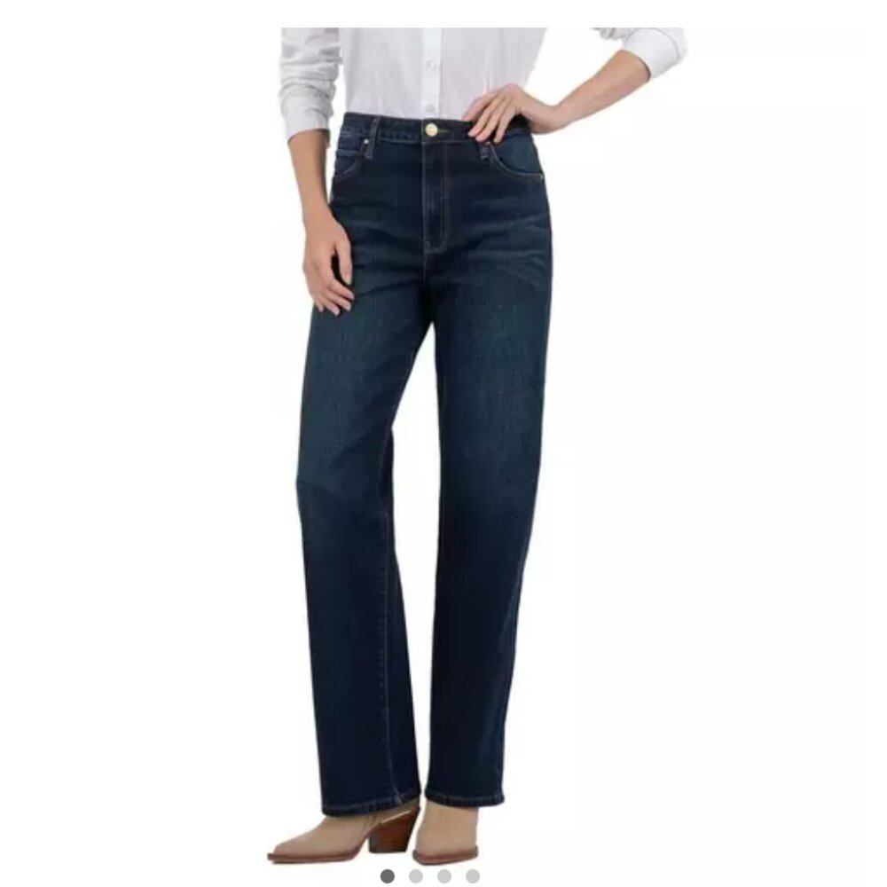 Kut from the Kloth Sienna High Rise Wide Leg 00 Feelings W/Dk Base Wash NWT